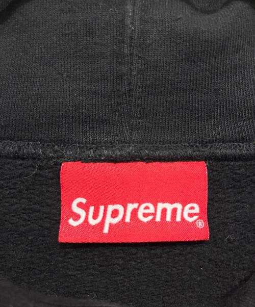 SUPREME（シュプリーム）SUPREME (シュプリーム) テキストリブフーデットスウェットシャツ ブラック サイズ:XLの古着・服飾アイテム