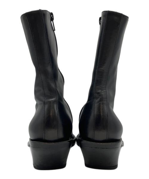 ANN DEMEULEMEESTER（アンドゥムルメステール）ANN DEMEULEMEESTER (アンドゥムルメステール) サイドジップブーツ ブラック サイズ:37 1/2の古着・服飾アイテム