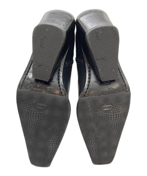 ANN DEMEULEMEESTER（アンドゥムルメステール）ANN DEMEULEMEESTER (アンドゥムルメステール) サイドジップブーツ ブラック サイズ:37 1/2の古着・服飾アイテム