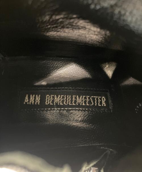 ANN DEMEULEMEESTER（アンドゥムルメステール）ANN DEMEULEMEESTER (アンドゥムルメステール) サイドジップブーツ ブラック サイズ:37 1/2の古着・服飾アイテム