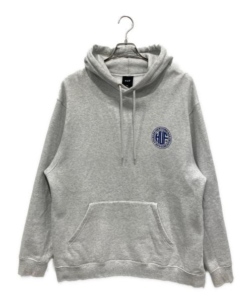 HUF（ハフ）HUF (ハフ) プルオーバーパーカー ライトグレー サイズ:XXLの古着・服飾アイテム