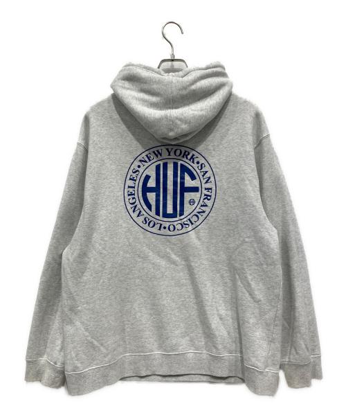 HUF（ハフ）HUF (ハフ) プルオーバーパーカー ライトグレー サイズ:XXLの古着・服飾アイテム