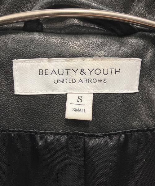 BEAUTY&YOUTH（ビューティーアンドユース）BEAUTY&YOUTH (ビューティーアンドユース) ダブルライダースジャケット ブラック サイズ:Sの古着・服飾アイテム