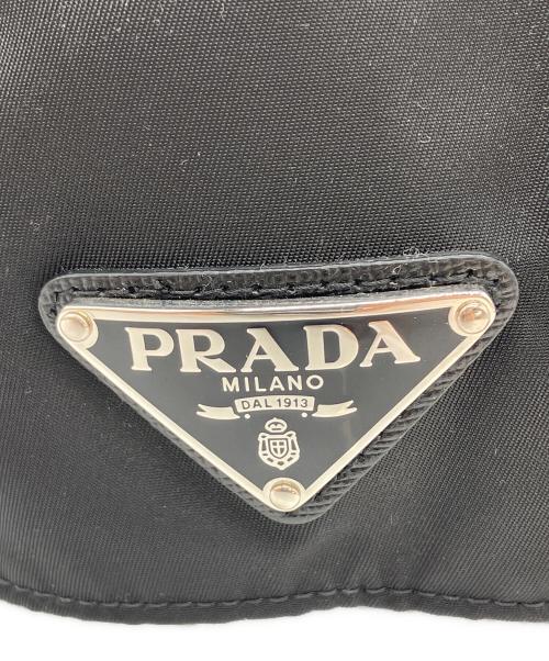 PRADA（プラダ）PRADA (プラダ) ナイロンベースボールキャップ ブラック サイズ:Sの古着・服飾アイテム