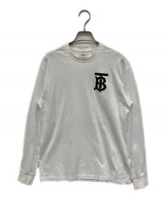中古・古着通販】BURBERRY (バーバリー) ロゴTシャツ ホワイト サイズ