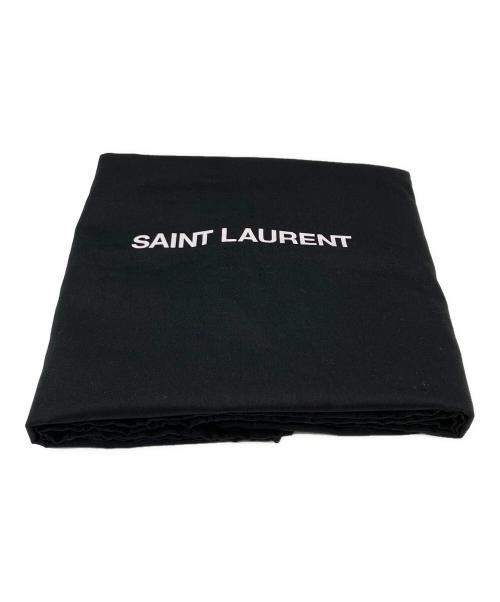 Saint Laurent Paris（サンローランパリ）Saint Laurent Paris (サンローランパリ) リヴゴーシュフェイクラフィアトートバッグ ブラックの古着・服飾アイテム