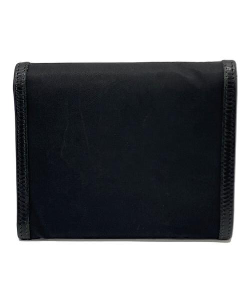 PRADA（プラダ）PRADA (プラダ) 3つ折り財布 ブラックの古着・服飾アイテム