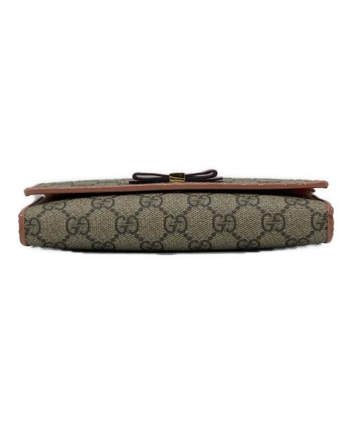 GUCCI（グッチ）GUCCI (グッチ) 長財布 ブラウン×オレンジの古着・服飾アイテム