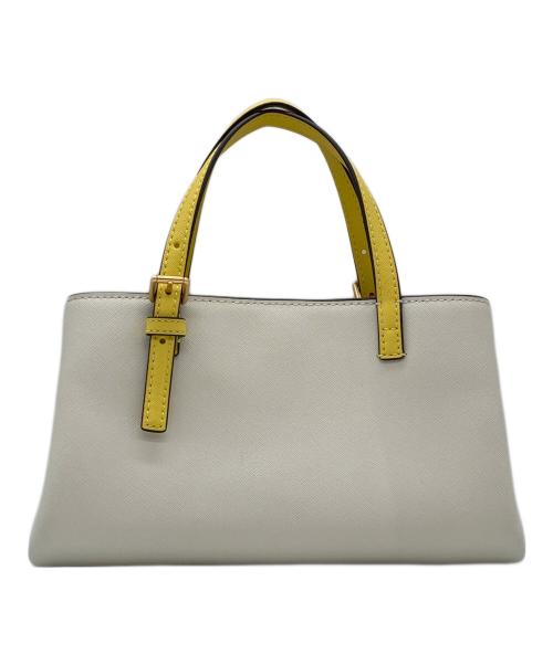 TORY BURCH（トリーバーチ）TORY BURCH (トリーバーチ) ハンドバッグ ホワイト×イエローの古着・服飾アイテム