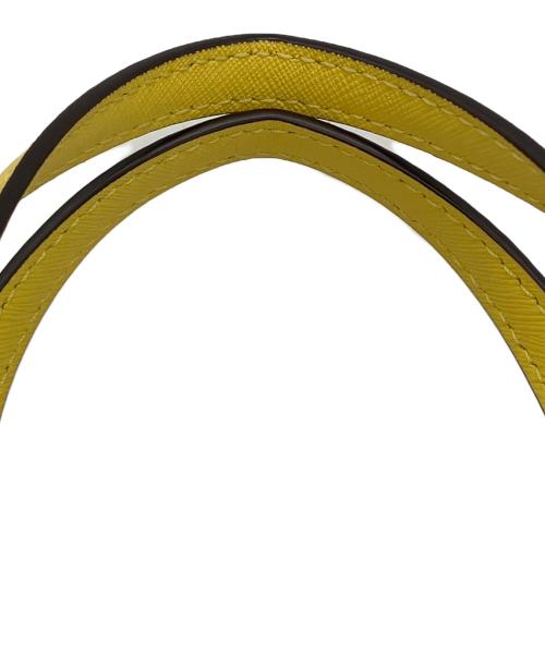 TORY BURCH（トリーバーチ）TORY BURCH (トリーバーチ) ハンドバッグ ホワイト×イエローの古着・服飾アイテム