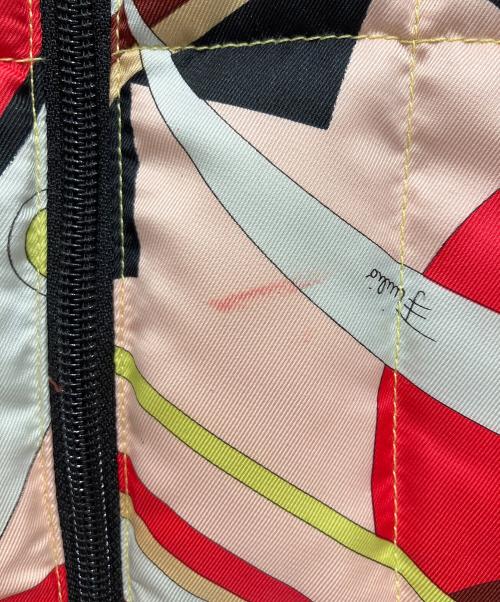 Emilio Pucci（エミリオ プッチ）Emilio Pucci (エミリオ プッチ) 中綿コート ピンク×レッド サイズ:Freeの古着・服飾アイテム