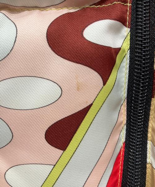 Emilio Pucci（エミリオ プッチ）Emilio Pucci (エミリオ プッチ) 中綿コート ピンク×レッド サイズ:Freeの古着・服飾アイテム