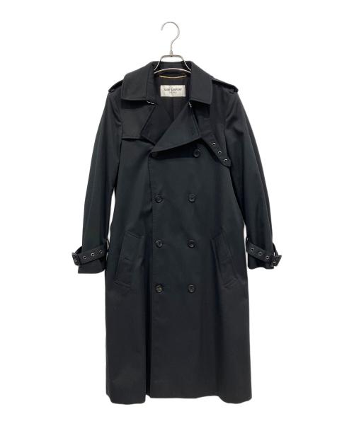 Saint Laurent Paris（サンローランパリ）Saint Laurent Paris (サンローランパリ) トレンチコート ブラック サイズ:36の古着・服飾アイテム