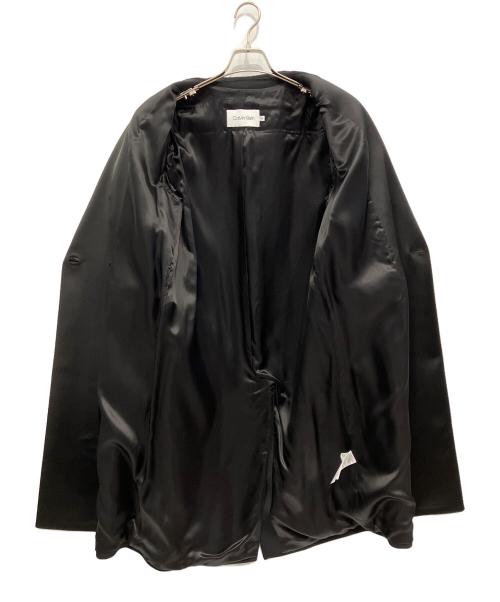 Calvin Klein（カルバンクライン）Calvin Klein (カルバンクライン) チェスターコート ブラック サイズ:36の古着・服飾アイテム