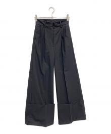 RIM.ARK（リムアーク）の古着「W-length slacks」｜ブラック