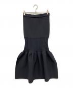 CFCLシーエフシーエル）の古着「FLUTED MERMAID SKIRT」｜ブラック