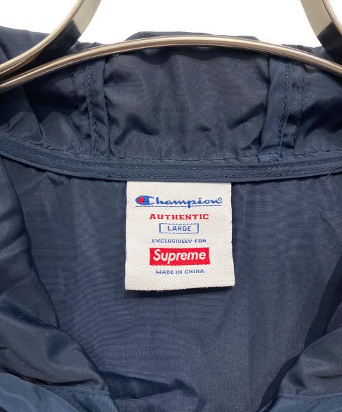 Champion（チャンピオン）Champion (チャンピオン) SUPREME (シュプリーム) アノラックパーカー ネイビー サイズ:LARGEの古着・服飾アイテム