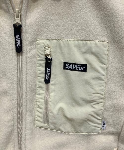 SAPEur（サプール）SAPEur (サプール) フリースジャケット アイボリー サイズ:MEDIUMの古着・服飾アイテム