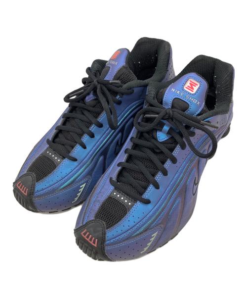NIKE（ナイキ）NIKE (ナイキ) SHOX R4 METALLIC SILVER/METALLIC SILVER-BLACK ブルー×ブラック サイズ:27の古着・服飾アイテム