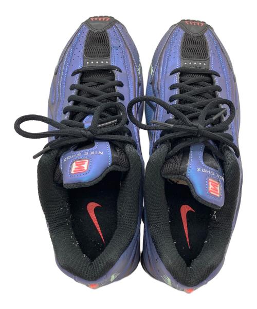 NIKE（ナイキ）NIKE (ナイキ) SHOX R4 METALLIC SILVER/METALLIC SILVER-BLACK ブルー×ブラック サイズ:27の古着・服飾アイテム