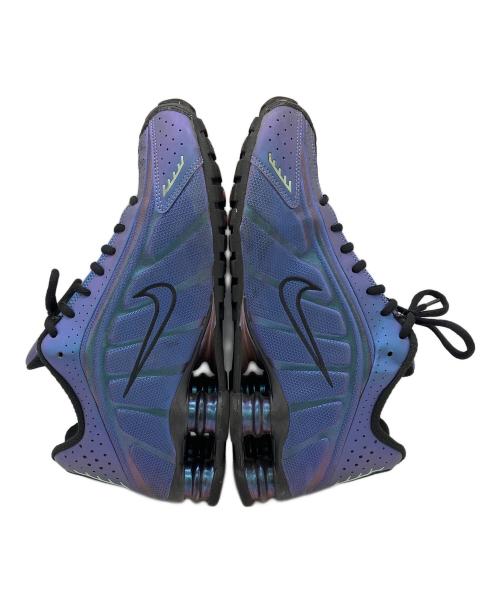 NIKE（ナイキ）NIKE (ナイキ) SHOX R4 METALLIC SILVER/METALLIC SILVER-BLACK ブルー×ブラック サイズ:27の古着・服飾アイテム
