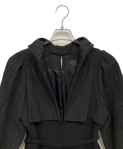 UNITED TOKYO（ユナイテッドトーキョー）UNITED TOKYO (ユナイテッドトーキョー) ギルティーストライプタイトワンピース ブラック サイズ:1の古着・服飾アイテム