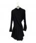 LIMI feu (リミフゥ) シャツワンピース ブラック サイズ:2：7000円