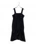 LIMI feu（リミフゥ）の古着「ノースリーブ・キャミソールワンピース」｜ブラック
