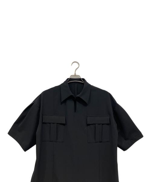 RIM.ARK（リムアーク）RIM.ARK (リムアーク) 半袖ワンピース Neck design box dress ブラック サイズ:36の古着・服飾アイテム