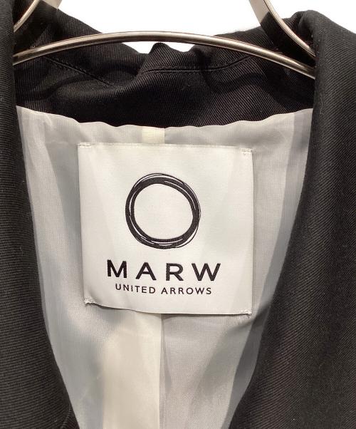 MARW UNITED ARROWS（マルゥ ユナイテッドアローズ）MARW UNITED ARROWS (マルゥ ユナイテッドアローズ) ショートトレンチコート ブラック サイズ:36の古着・服飾アイテム