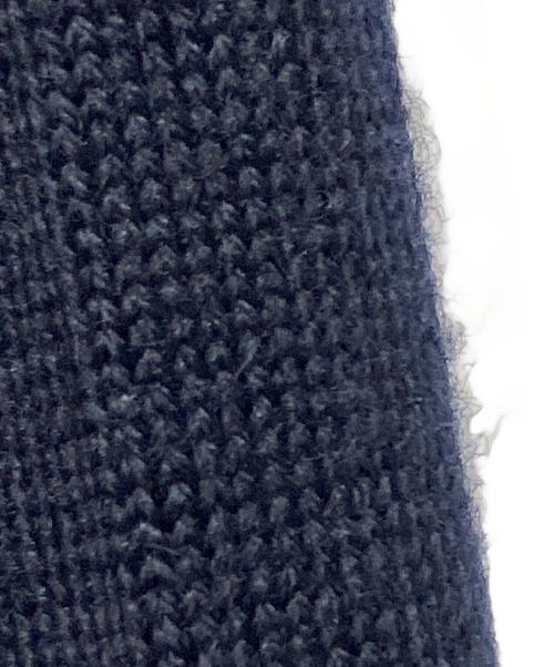 FENDI（フェンディ）FENDI (フェンディ) 薄手ニット ネイビー×ベージュ サイズ:48の古着・服飾アイテム