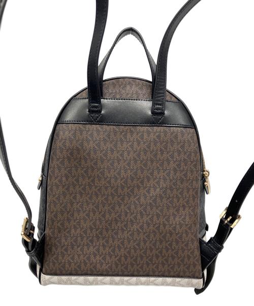 MICHAEL KORS（マイケル・コース）MICHAEL KORS (マイケル・コース) リュック ブラウン×ホワイトの古着・服飾アイテム