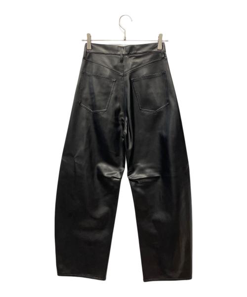 Curensology（カレンソロジー）Curensology (カレンソロジー) フェイクレザーパンツ ブラック サイズ:36の古着・服飾アイテム