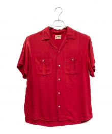 Hilton（ヒルトン）の古着「ボーリングシャツ」｜レッド