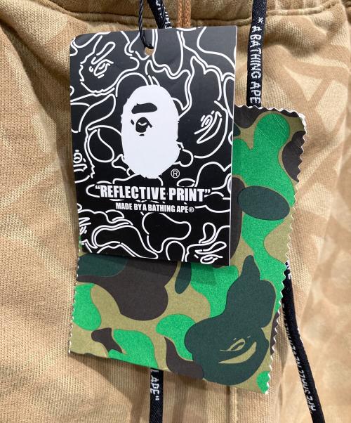 A BATHING APE（ア ベイシング エイプ）A BATHING APE (ア ベイシング エイプ) SPORT MONOGRAM METAL LOGO PIN SWEAT SHORTS ブラウン サイズ:XLの古着・服飾アイテム