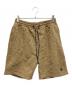 A BATHING APE（ア ベイシング エイプ）の古着「SPORT MONOGRAM METAL LOGO PIN SWEAT SHORTS」｜ブラウン
