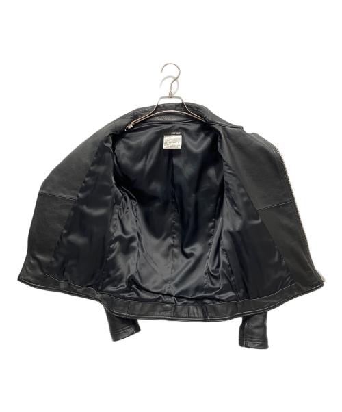 KATHARINE HAMNETT（キャサリンハムネット）KATHARINE HAMNETT (キャサリンハムネット) レザーライダースジャケット ブラック サイズ:Sの古着・服飾アイテム