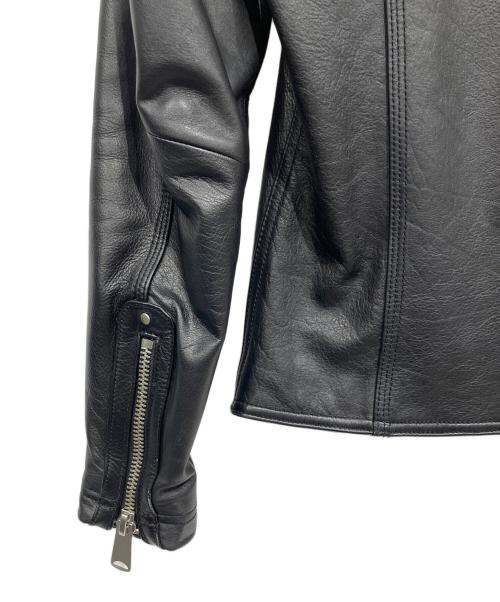 KATHARINE HAMNETT（キャサリンハムネット）KATHARINE HAMNETT (キャサリンハムネット) レザーライダースジャケット ブラック サイズ:Sの古着・服飾アイテム