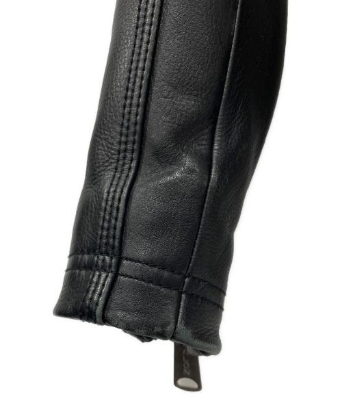 KATHARINE HAMNETT（キャサリンハムネット）KATHARINE HAMNETT (キャサリンハムネット) レザーライダースジャケット ブラック サイズ:Sの古着・服飾アイテム