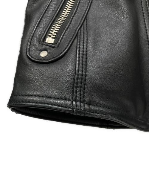 KATHARINE HAMNETT（キャサリンハムネット）KATHARINE HAMNETT (キャサリンハムネット) レザーライダースジャケット ブラック サイズ:Sの古着・服飾アイテム
