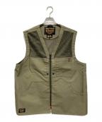 NIGEL CABOURN×ELEMENTナイジェルケーボン×エレメント）の古着「ジップベスト」｜オリーブ