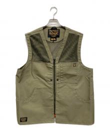 NIGEL CABOURN×ELEMENT（ナイジェルケーボン×エレメント）の古着「ジップベスト」｜オリーブ