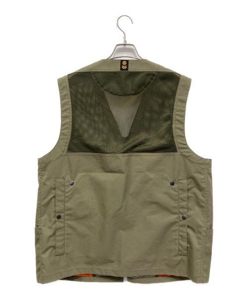 NIGEL CABOURN（ナイジェルケーボン）NIGEL CABOURN (ナイジェルケーボン) ELEMENT (エレメント) ジップベスト オリーブ サイズ:52の古着・服飾アイテム