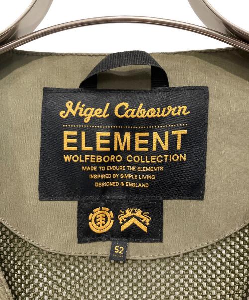 NIGEL CABOURN（ナイジェルケーボン）NIGEL CABOURN (ナイジェルケーボン) ELEMENT (エレメント) ジップベスト オリーブ サイズ:52の古着・服飾アイテム