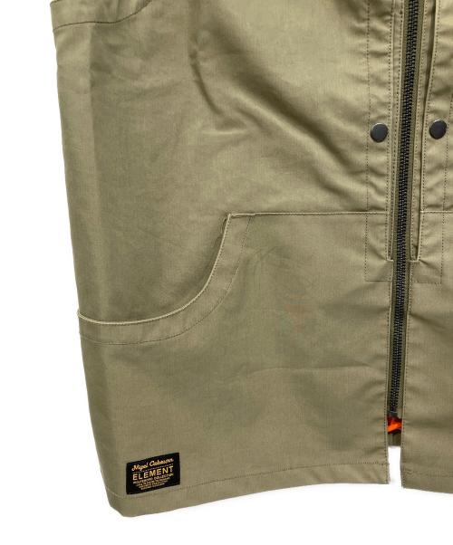 NIGEL CABOURN（ナイジェルケーボン）NIGEL CABOURN (ナイジェルケーボン) ELEMENT (エレメント) ジップベスト オリーブ サイズ:52の古着・服飾アイテム