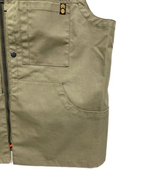NIGEL CABOURN（ナイジェルケーボン）NIGEL CABOURN (ナイジェルケーボン) ELEMENT (エレメント) ジップベスト オリーブ サイズ:52の古着・服飾アイテム