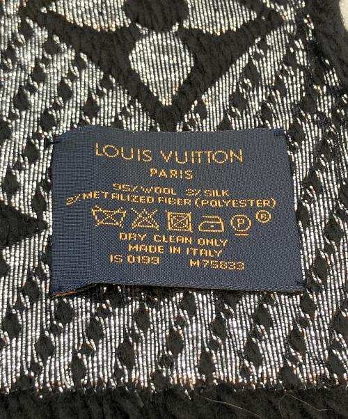 LOUIS VUITTON（ルイ ヴィトン）LOUIS VUITTON (ルイ ヴィトン) マフラー ブラックの古着・服飾アイテム