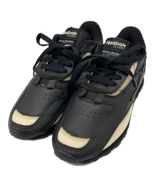 REEBOK（リーボック）REEBOK (リーボック) Maison Margiela (メゾンマルジェラ) PROJECT 0 CL MEMORY OF V2 ブラック×アイボリー サイズ:24.0cmの古着・服飾アイテム