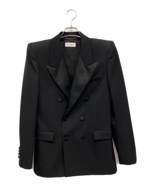 Saint Laurent Paris（サンローランパリ）Saint Laurent Paris (サンローランパリ) ダブルジャケット ブラック サイズ:46の古着・服飾アイテム