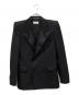 Saint Laurent Paris（サンローランパリ）の古着「ダブルジャケット」｜ブラック